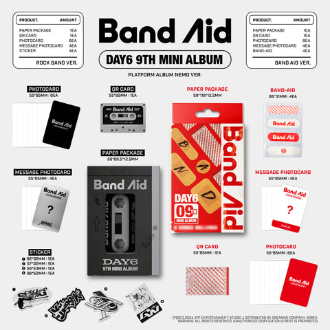 [SFKOREA] DAY6 - 9TH MINI ALBUM [Band Aid] (Platform Ver.)