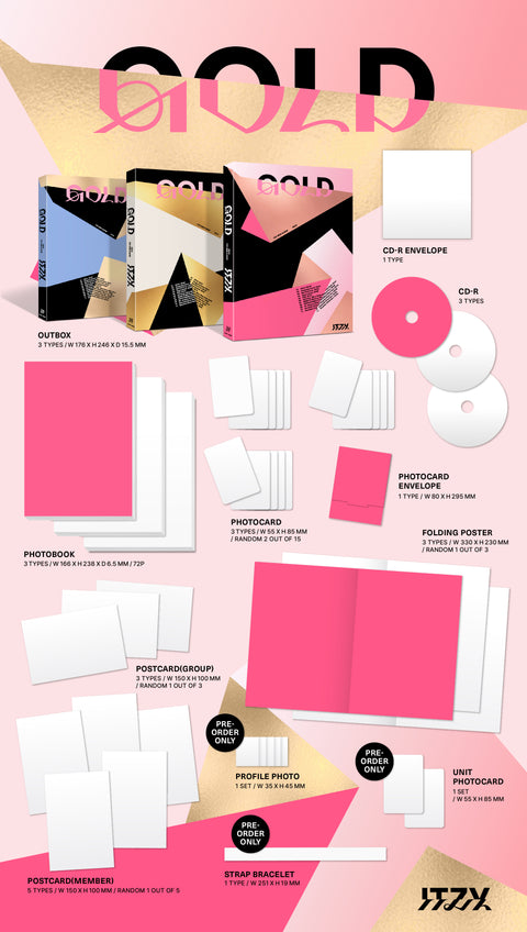 [PRE-ORDER] ITZY - 2nd Full Album [GOLD] (+Makestar P.O.B)