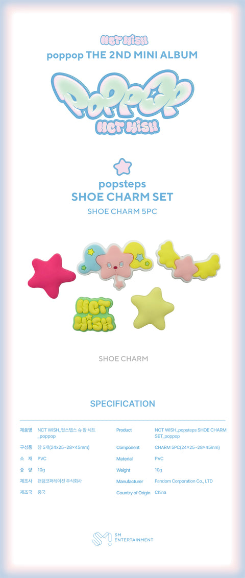 [PRE-ORDER] NCT WISH - [POPPOP] MD (popsteps SHOE CHARM SET)
