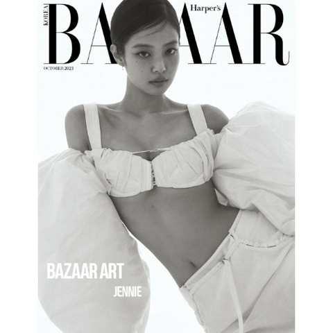 BAZAAR 2023.10 x BLACKPINK JENNIE B TYPE (BOOK IN BOOK NCT JENO B)