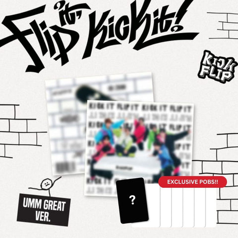 [PRE-ORDER] KickFlip - 1st mini album [Flip it, Kick it!] (Umm Great ver.) (+JYPSHOP P.O.B)