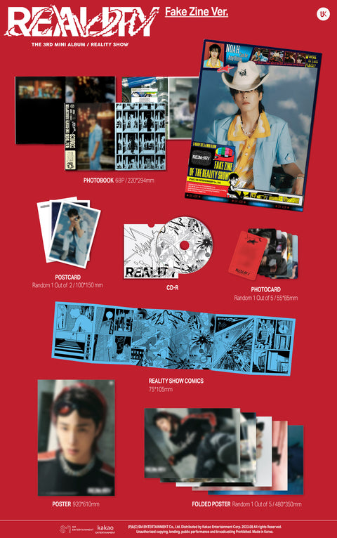 [SFKOREA] U-KNOW YUNHO - 3RD MINI ALBUM [Reality Show] (Fake Zine Ver.)