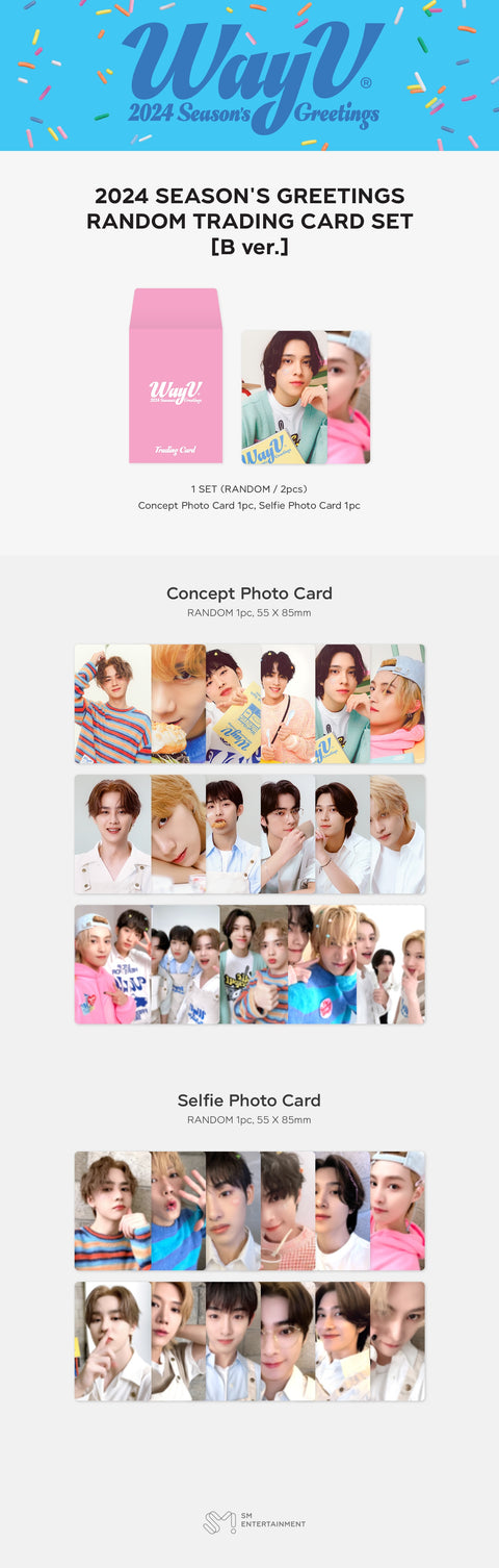 [SFKOREA] WayV - 2024 SEASON'S GREETINGS RANDOM TRADING CARD (B Ver.)