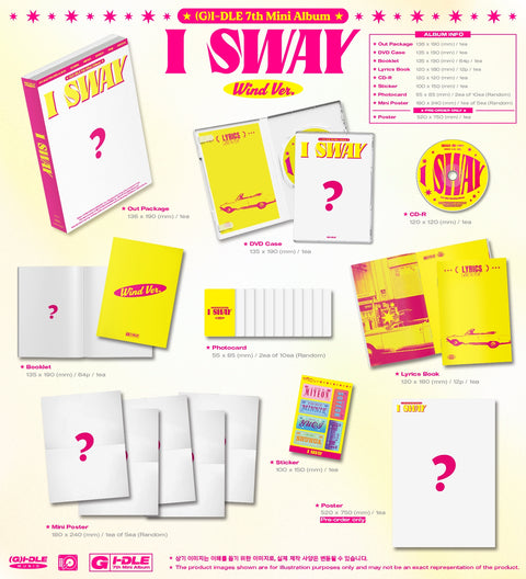 [SFKOREA] (G)I-DLE - 7TH MINI ALBUM [I SWAY] (with Applemusic Lucky Draw Benefits)