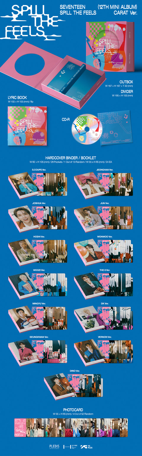 [PRE-ORDER] SEVENTEEN - 12th Mini Album [SPILL THE FEELS] (CARAT Ver.) (+Applemusic P.O.B)