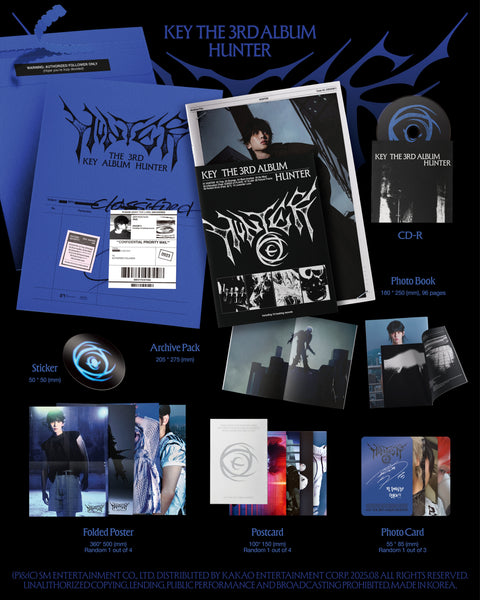 [PRE-ORDER] KEY - 3rd Full Album [HUNTER] (Archive Ver.)(+ soundwave P.O.B)