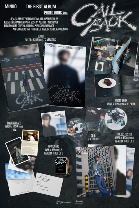 [SFKOREA] MINHO (SHINee) - 1st Full Album [CALL BACK] (Photobook Ver.)