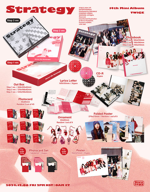 [PRE-ORDER] TWICE - 14th Mini Album [STRATEGY] (+Soundwave Lunckydraw)