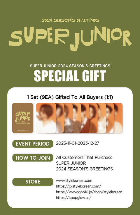 [SFKOREA] SUPER JUNIOR - [SUPER JUNIOR] 2024 SEASON'S GREETINGS(With KpopGlow Special photocards SET)