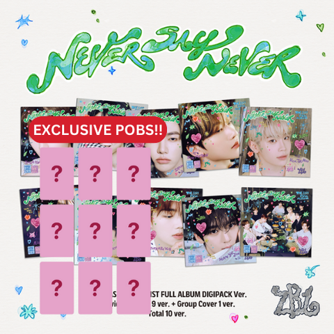 [PRE-ORDER] ZEROBASEONE - THE 1ST FULL ALBUM [NEVER SAY NEVER] (DIGIPACK Ver.) (10 TYPES Random) (+ MAKESTAR_Vido Call P.O.B)