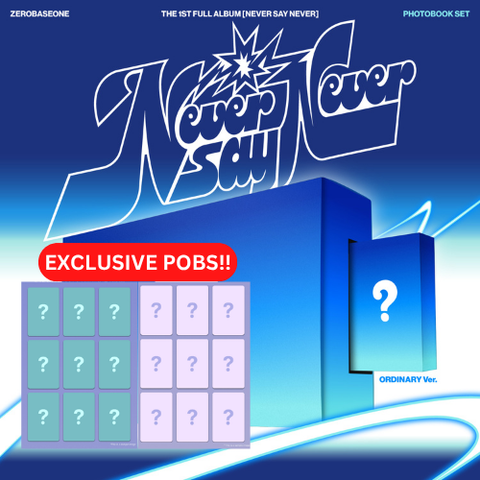 [PRE-ORDER] ZEROBASEONE - THE 1ST FULL ALBUM [NEVER SAY NEVER] (PHOTOBOOK Ver.) (2 TYPES Random) (+ (MAKESTAR P.O.B)