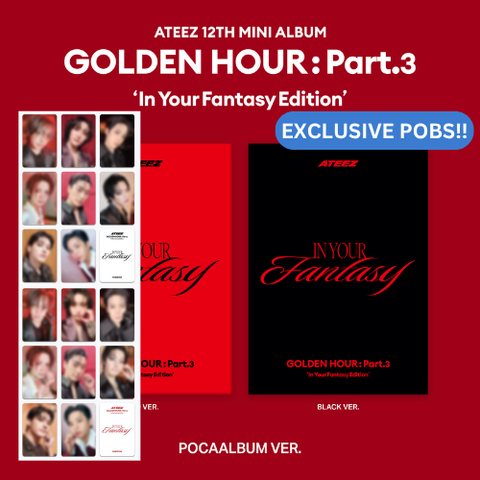 [PRE-ORDER] ATEEZ - 12th mini album [GOLDEN HOUR : Part.3 ‘In Your Fantasy Edition’] (+Makestar Luckydraw P.O.B)