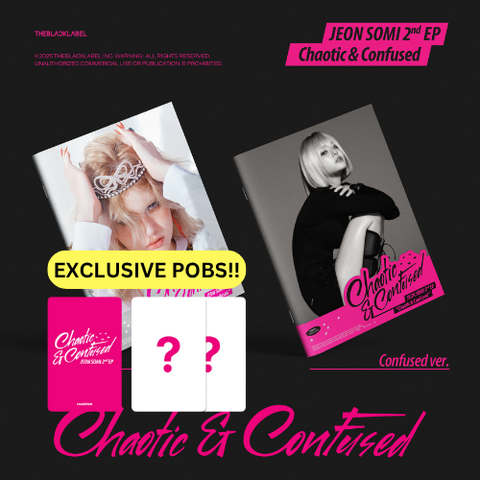 [PRE-ORDER] JEON SOMI - 2nd EP ALBUM ‘Chaotic & Confused’ (2 TYPES Random) (+ MAKESTAR P.O.B)
