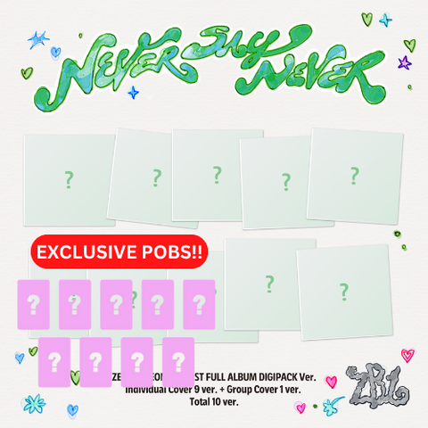 [PRE-ORDER] ZEROBASEONE - THE 1ST FULL ALBUM [NEVER SAY NEVER] (DIGIPACK Ver.) (10 TYPES Random) (+ Applemusic P.O.B)