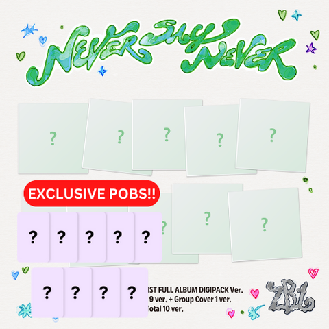 [PRE-ORDER] ZEROBASEONE - THE 1ST FULL ALBUM [NEVER SAY NEVER] (DIGIPACK Ver.) (10 TYPES Random) (+ MUSICPLANT P.O.B)
