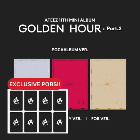 ATEEZ - 11th Mini Album [GOLDEN HOUR : Part.2] (POCA Ver.) (+MAKESTAR P.O.B)