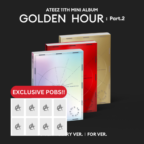 [PRE-ORDER] ATEEZ - 11th Mini Album [GOLDEN HOUR : Part.2] (+fanflee P.O.B)