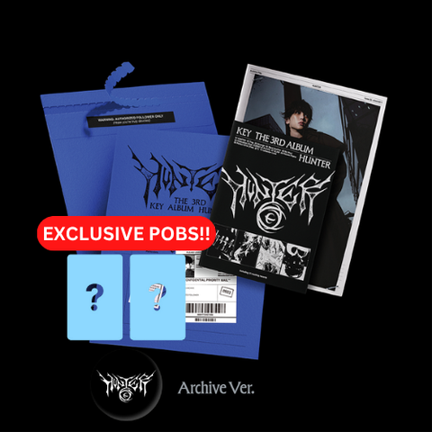 [PRE-ORDER] KEY - 3rd Full Album [HUNTER] (Archive Ver.)(+ MAKESTAR P.O.B)