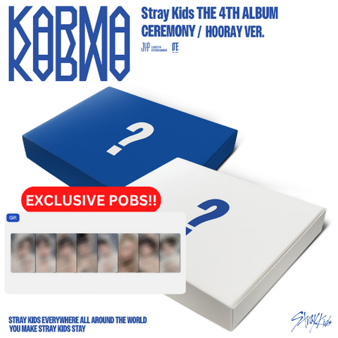 [PRE-ORDER] Stray Kids - 4th Full Album [KARMA] (2 TYPES Random) (+ FANS SHOP_PRE-LISTENING P.O.B)