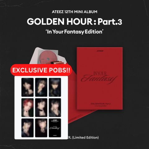 [PRE-ORDER] ATEEZ - 12th mini album [GOLDEN HOUR : Part.3 ‘In Your Fantasy Edition’ (Limited)] (+ MAKESTAR P.O.B)
