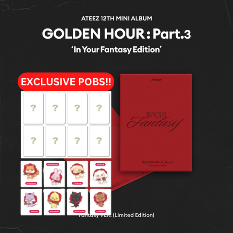 [PRE-ORDER] ATEEZ - 12th mini album [GOLDEN HOUR : Part.3 ‘In Your Fantasy Edition’ (Limited)] (+ soundwave P.O.B)