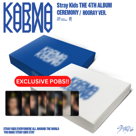 [PRE-ORDER] Stray Kids - 4th Full Album [KARMA] (2 TYPES Random) (+ soundwave_1st pop-up LD P.O.B)