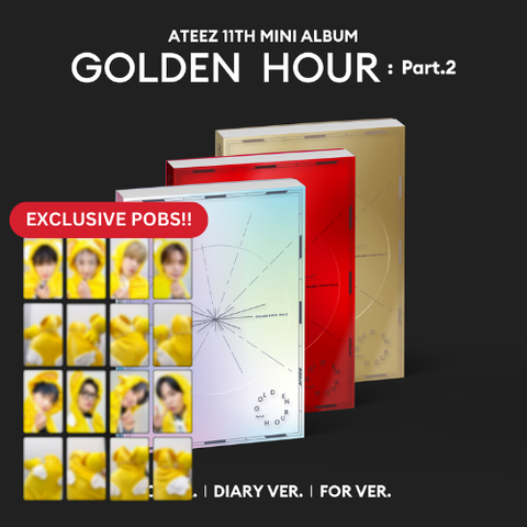 [PRE-ORDER] ATEEZ - 11th Mini Album [GOLDEN HOUR : Part.2] (+Hellolive Lucky Draw P.O.B)