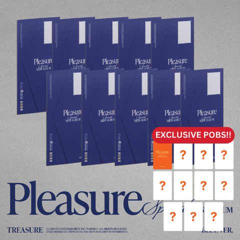 [PRE-ORDER] TREASURE - SPECIAL MINI ALBUM [PLEASURE] [BLUE VER.] (+MAKESTAR P.O.B)