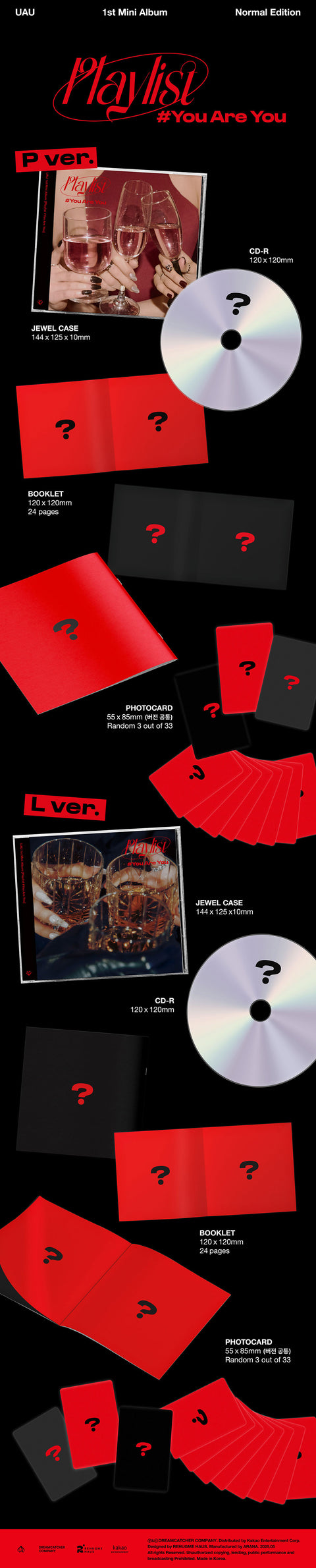 [PRE-ORDER] UAU - 1st mini album [Playlist #You Are You]