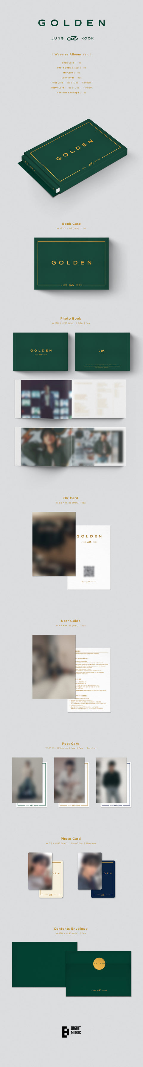 JUNGKOOK (BTS) - [GOLDEN] (Weverse Ver.)