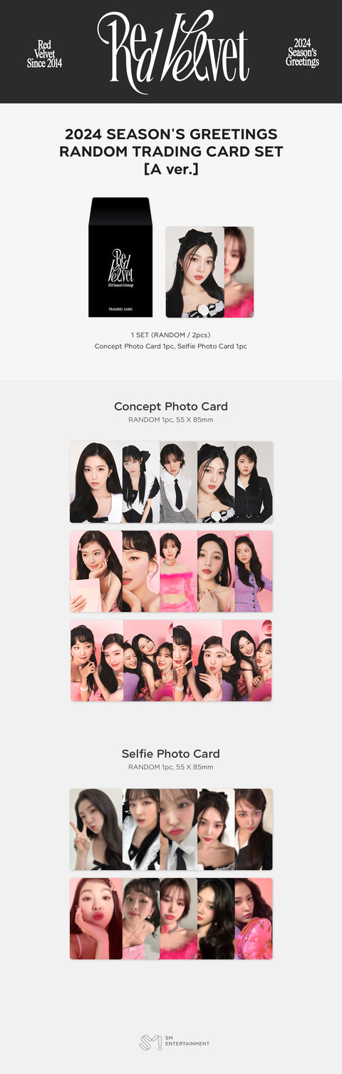 [SFKOREA] Red Velvet - 2024 SEASON'S GREETINGS RANDOM TRADING CARD (A Ver.)