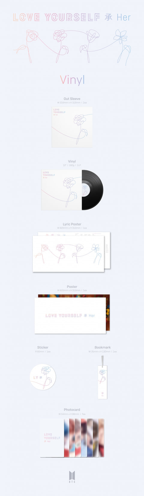 [SFKOREA] BTS - [LOVE YOURSELF 承 'Her'] (LP)