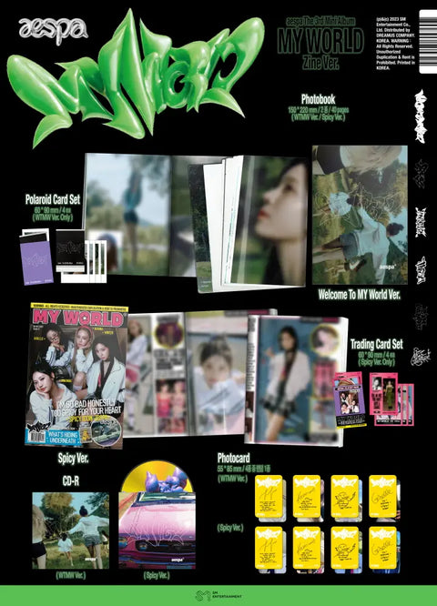 Aespa - The 3rd Mini Album [MY WORLD] (Zine Ver.)