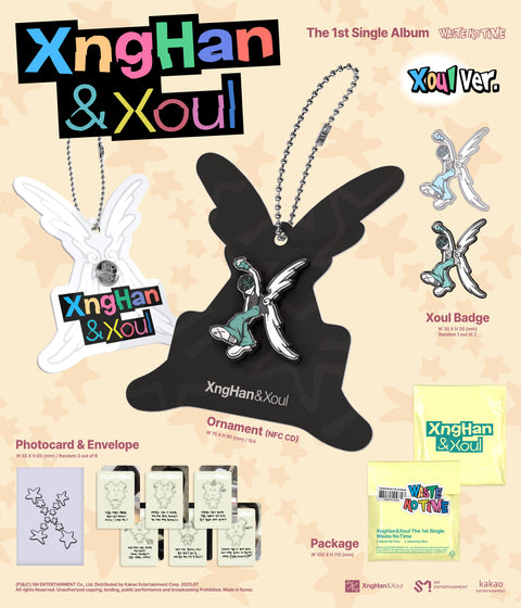 [PRE-ORDER] XngHan&Xoul - 1st Single Album [Waste No Time] (Xoul Ver.) (Smart Album) (+ soundwave_LD P.O.B)