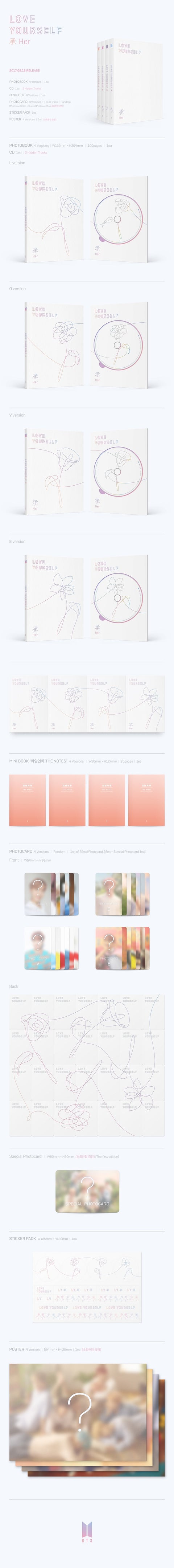 BTS 5th Mini Album [LOVE YOURSELF 承 'HER']