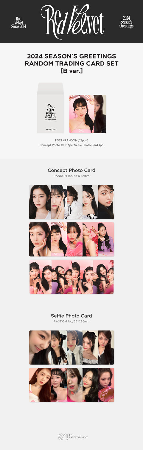 [SFKOREA] Red Velvet - 2024 SEASON'S GREETINGS RANDOM TRADING CARD (B Ver.)