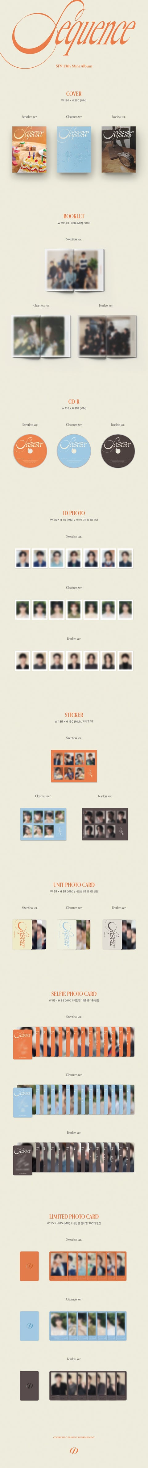 SF9 - 13TH MINI ALBUM [Sequence] (Random Ver.)