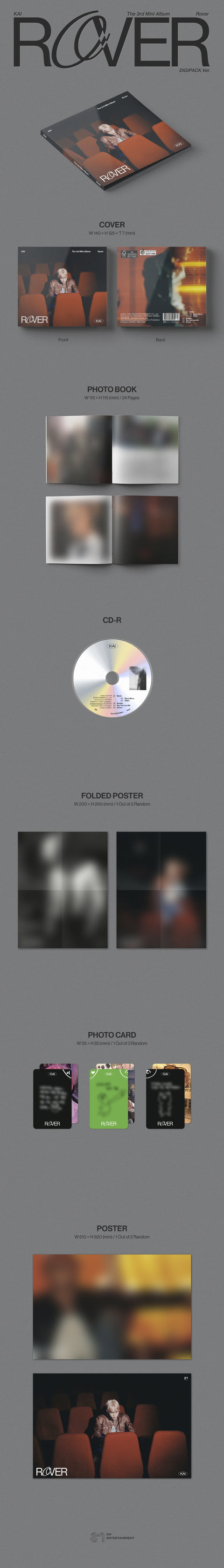 KAI - The 3rd Mini Album [Rover] (Digipack Ver.)