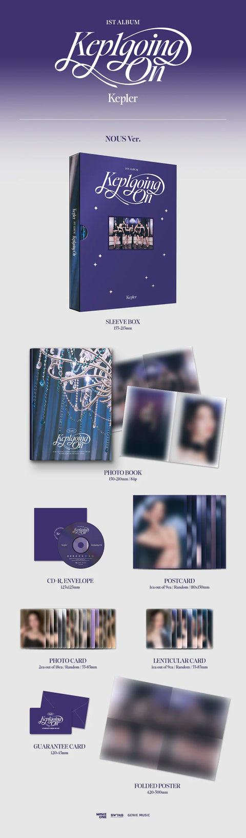 [SFKOREA] Kep1er -1ST FULL ALBUM [Kep1going On] (with Makestar Exclusive Benefits)