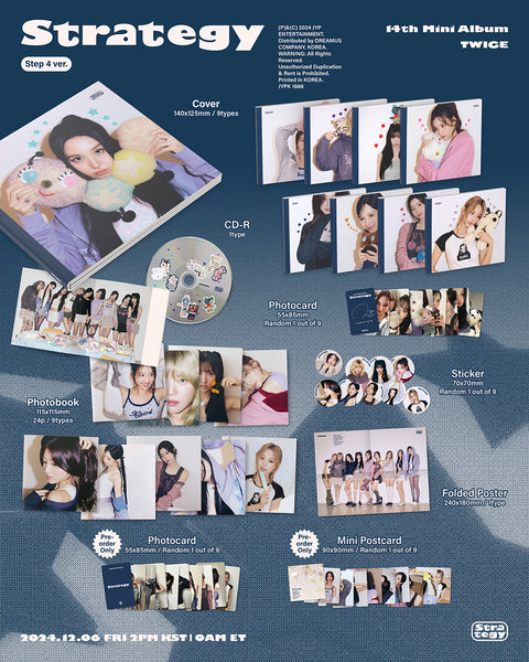 [PRE-ORDER] TWICE - 14th Mini Album [STRATEGY] (Step 4 Ver.) (+applemusic P.O.B)