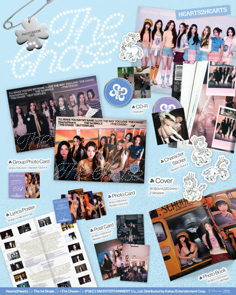 [PRE-ORDER] Hearts2Hearts - 1st single album [The Chase] (Photobook  Ver.) (2 TYPES Random) (+ soundwave_LD P.O.B)