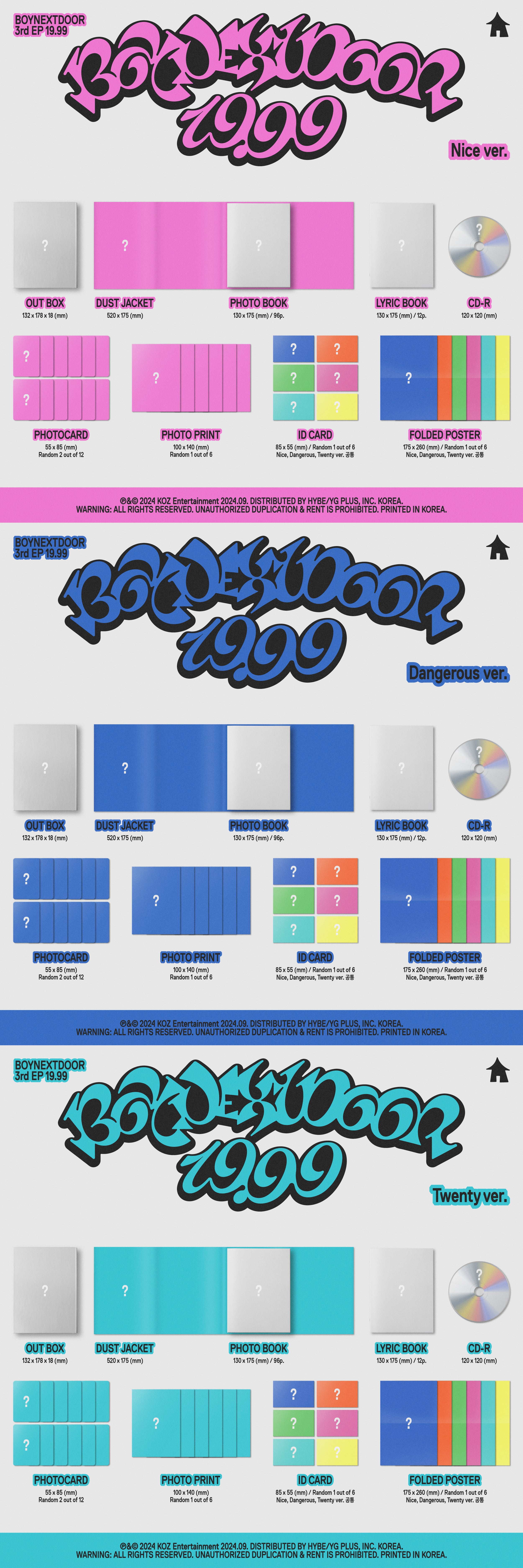 BOYNEXTDOOR - 3RD MINI ALBUM [19.99] – Kpop Glow US