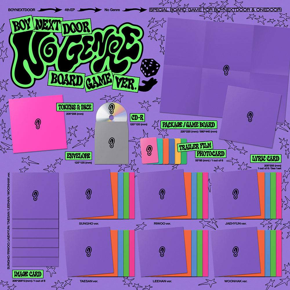 K-POP・アジア BOYNEXTDOOR No Genre Board Game ver BOYNEXTDOOR 4th EP - No Genre (Board Game Ver.) + APPLEMUSIC