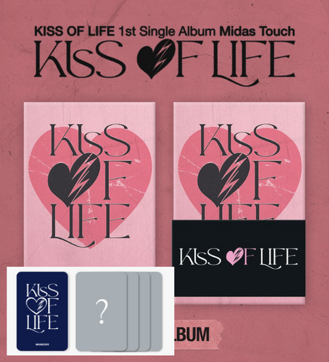 [PRE-ORDER] KISS OF LIFE - 1ST SINGLE ALBUM [Midas Touch] (POCA Ver.) (with MAKESTAR_marine look pc) )