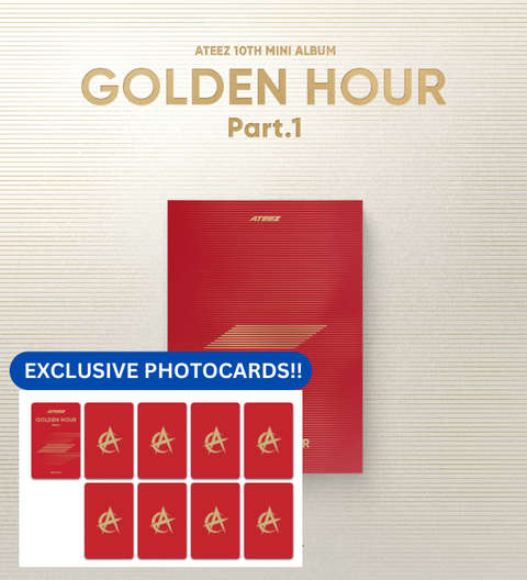 ATEEZ - 10TH MINI ALBUM [GOLDEN HOUR : Part.1] (POCA Ver.) (with Makestar Exclusive Benefits)