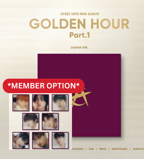 (Member available) ATEEZ - 10TH MINI ALBUM [GOLDEN HOUR : Part.1] (Digipack Ver.)