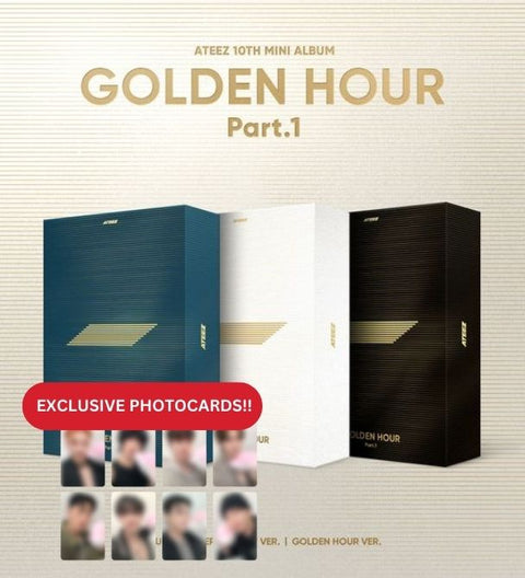 [SFKOREA] ATEEZ - 10TH MINI ALBUM [GOLDEN HOUR : Part.1] (with Applemusic Exclusive Benefits)