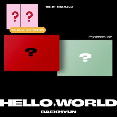 [SFKOREA] BAEKHYUN (EXO) - 4TH MINI ALBUM [Hello, World] (Photobook Ver.) (+Makestar P.O.B)