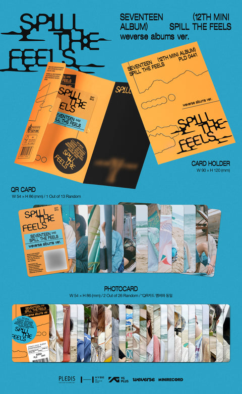 [PRE-ORDER] SEVENTEEN - 12th Mini Album [SPILL THE FEELS] (Weverse Ver.)