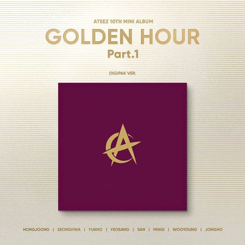 [PRE-ORDER] ATEEZ - 10TH MINI ALBUM [GOLDEN HOUR : Part.1] (Digipack Ver.) (Random Ver.)